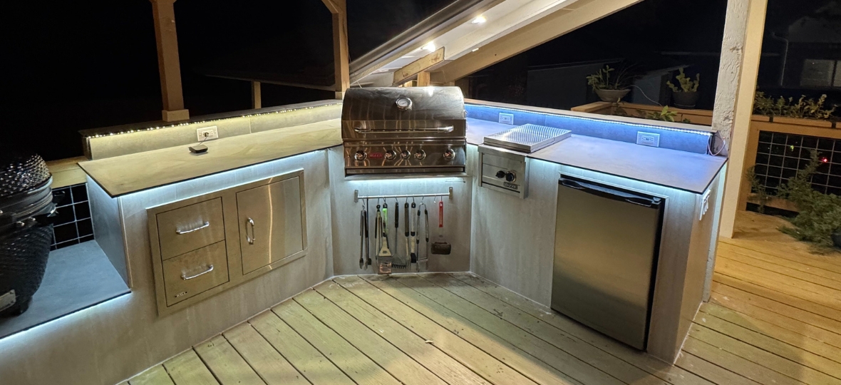 Outdoor Kitchen Tile Upgrade