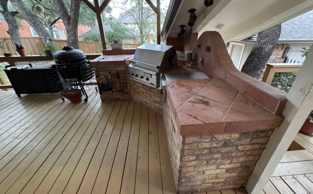 Outdoor kitchen - before